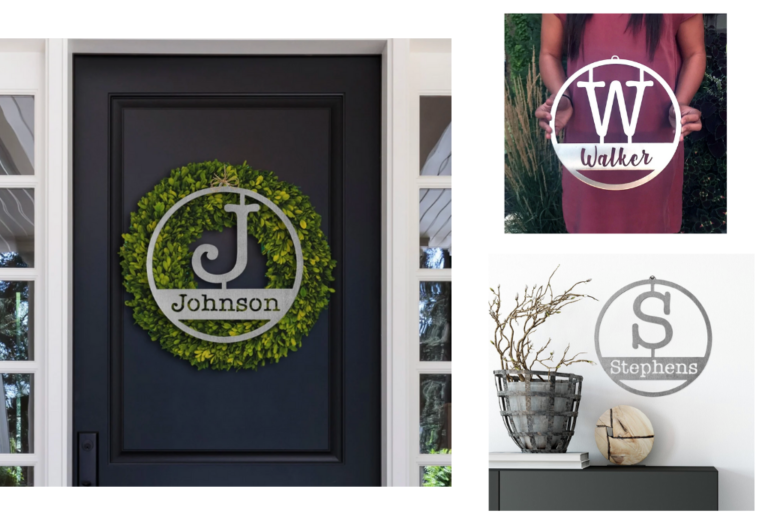 Monogrammed signs on SALE!