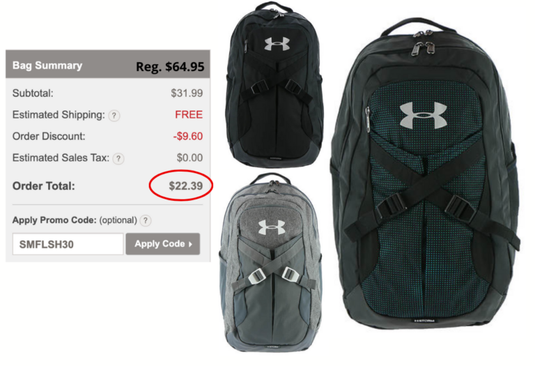 Under Armour Backpacks $22.39 Shipped!