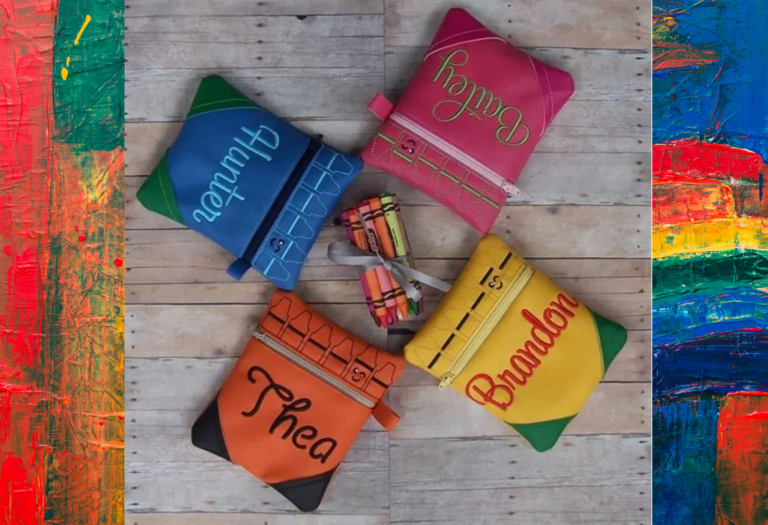 Personalized Crayon Bags!