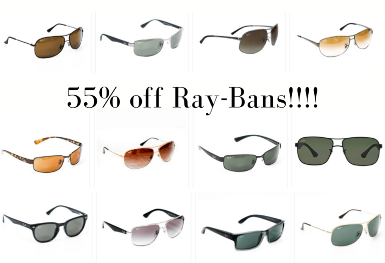 Ray-Bans! 55% off!!!