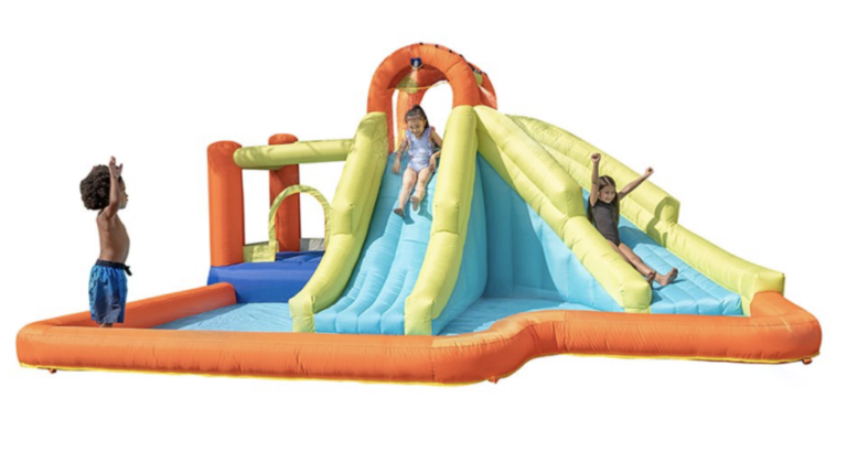 Double Water Slide Inflatable Bounce House