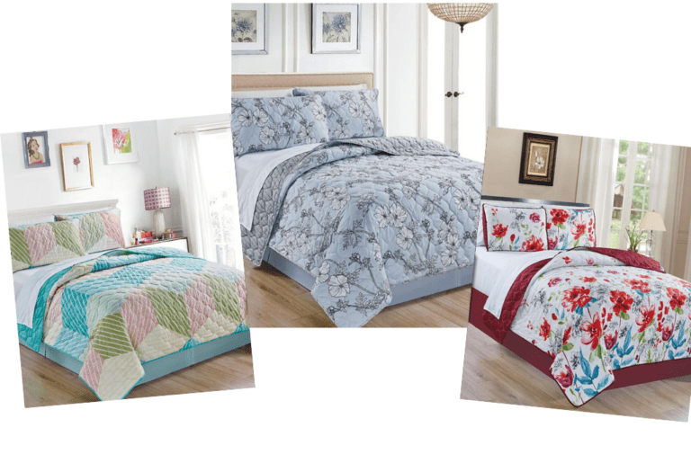 King and Queen Quilt Sets are all $21.99!!!