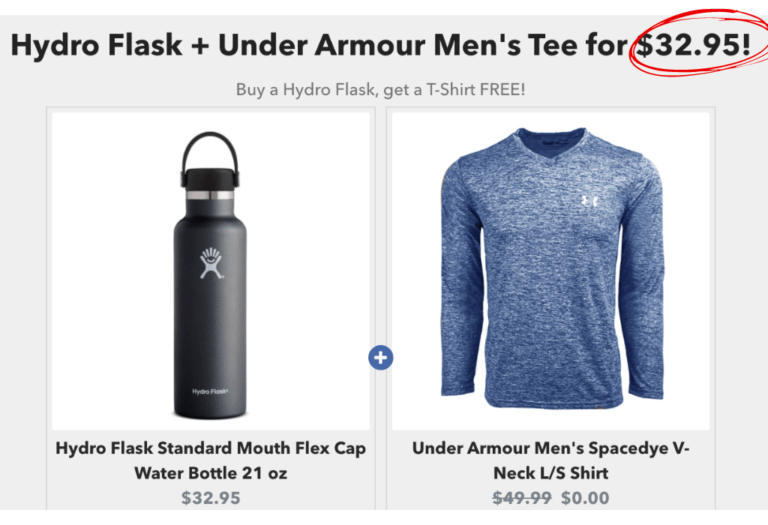 Hydroflask & Men's UA shirt bundle!