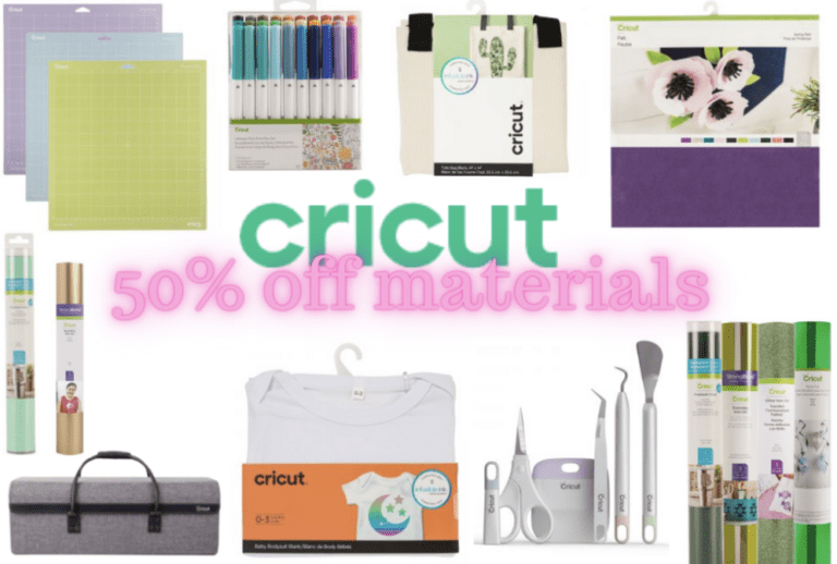 Cricut! 50% off materials and accessories!!