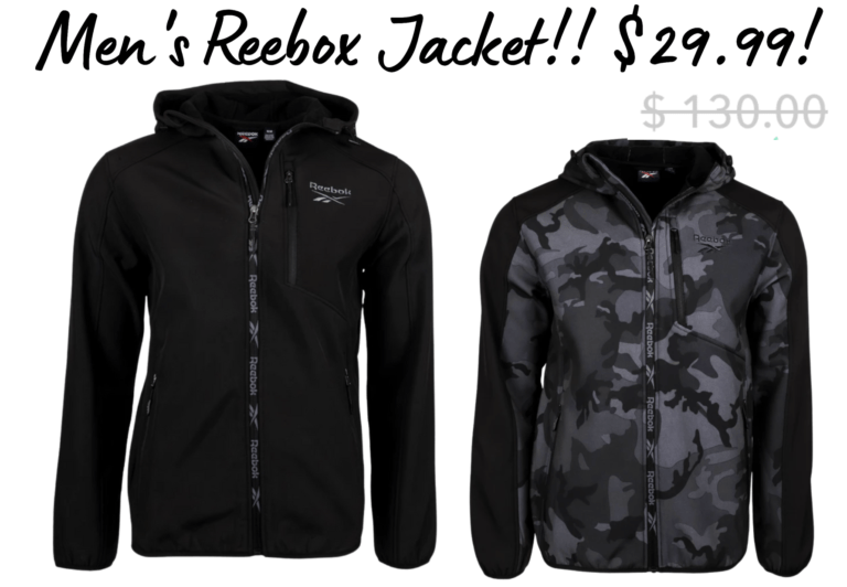 Reebok Men's Hooded Softshell Jacket!