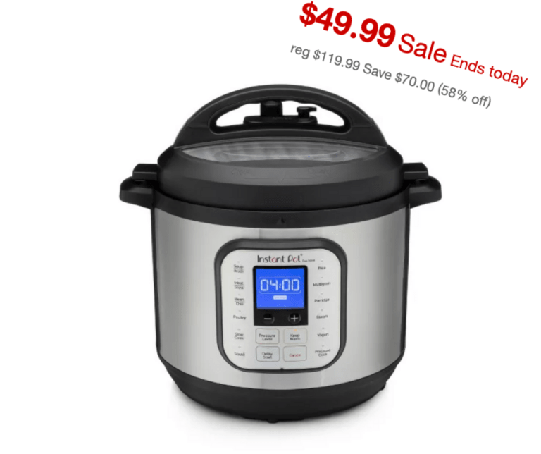 Instant Pot! $49.99 TODAY ONLY!