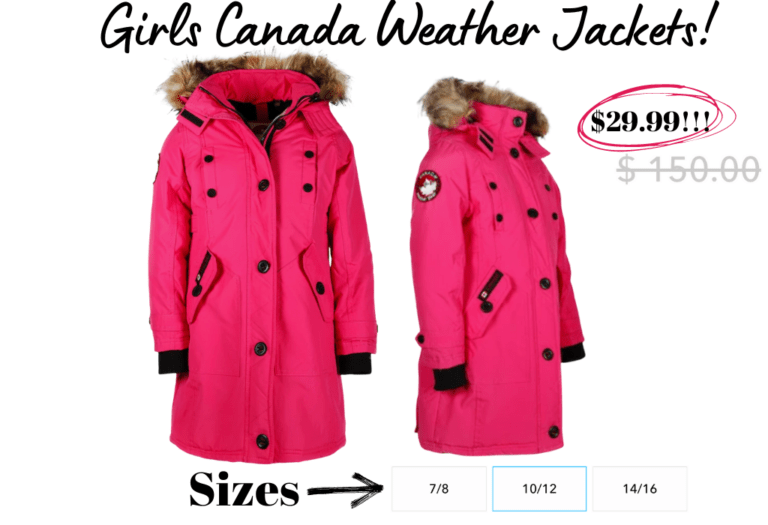 Girls Canada Weather Jackets!
