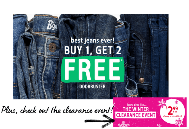 Kids Jeans! Buy 1 get 2 FREE!!
