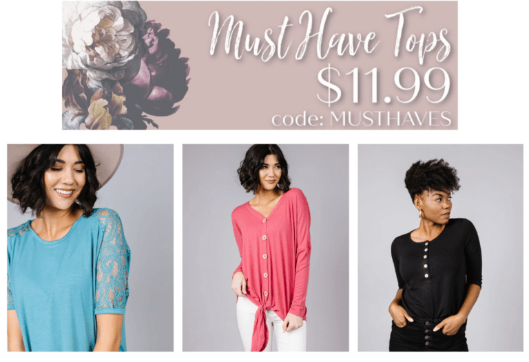 Must Have Tops! $11.99!!