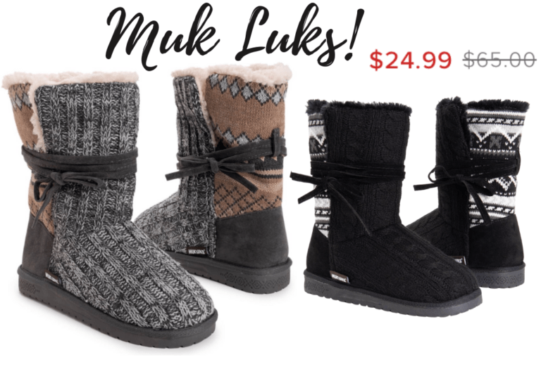 Muk Luks!! $24.99 and they ship FREE!!