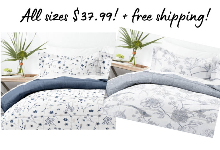 Reversible Comforter Sets! $37.99 all sizes!