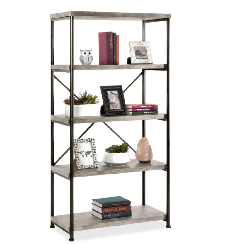 5-tier industrial bookshelf!