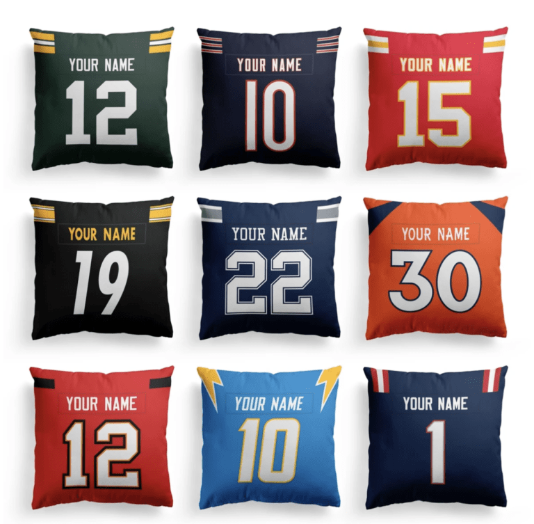 Personalized Football Pillow Covers!