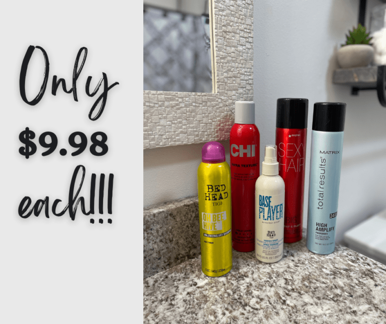 $9.98 Hairspray, Dry Shampoo, AND Texture Spray Sale