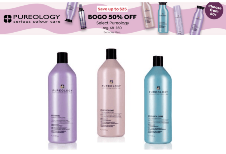 Pureology is BOGO 50% off right now!!