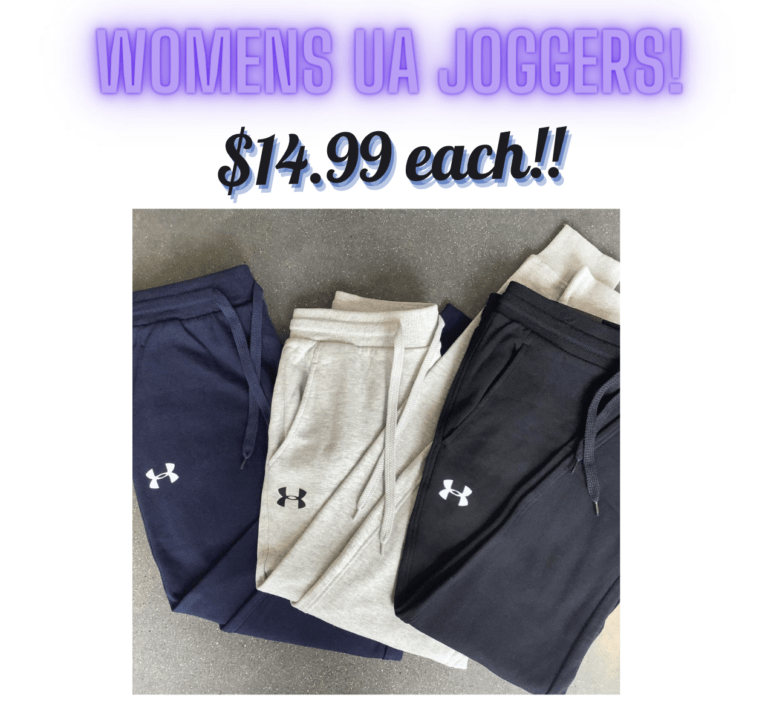 Womens UA Joggers $14.99!!