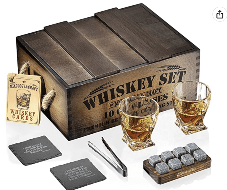 Mixology and Craft Whiskey Stones Gift Set