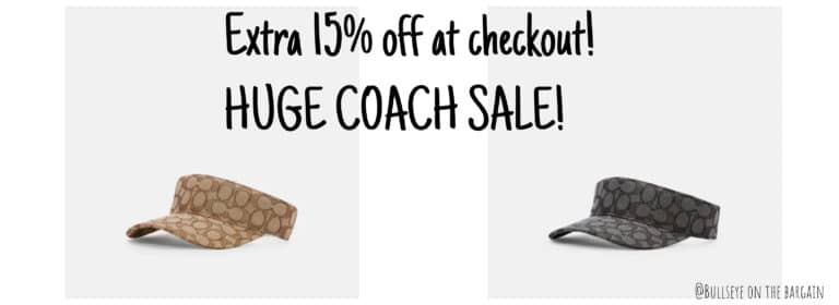 15% off COACH at checkout!