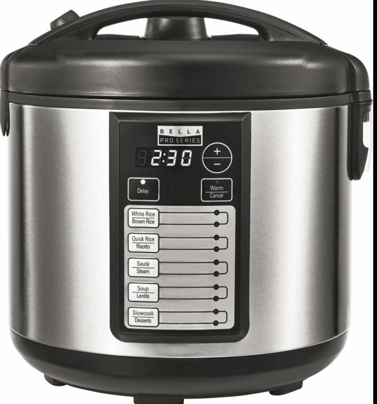 Bella Pro Series - 20-Cup Rice Cooker - Stainless Steel