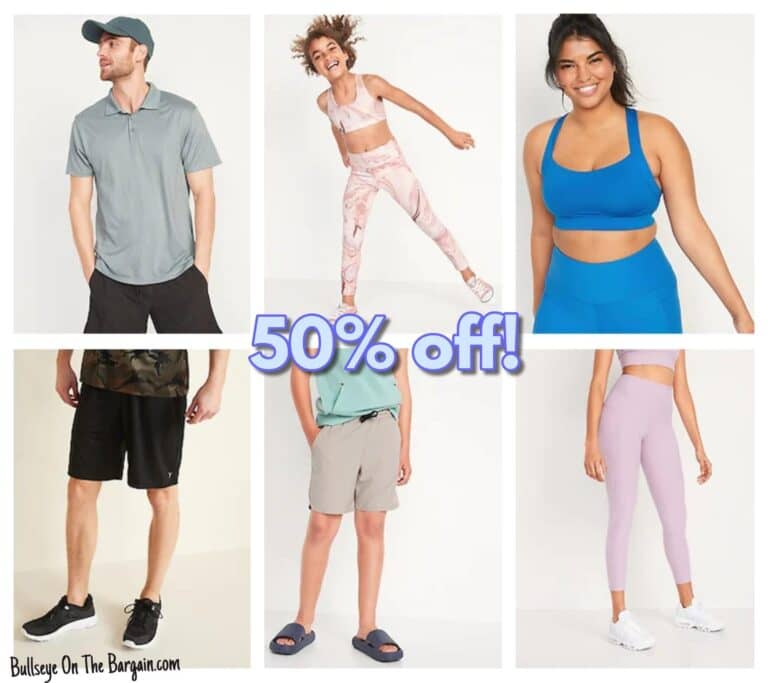 50% off ALL workout clothes!