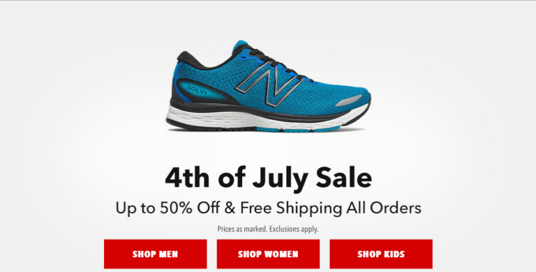 4th of July Sale at the New Balance Outlet!