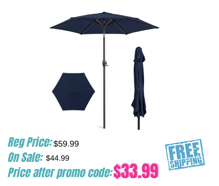 Patio Umbrella $33.99 shipped!!