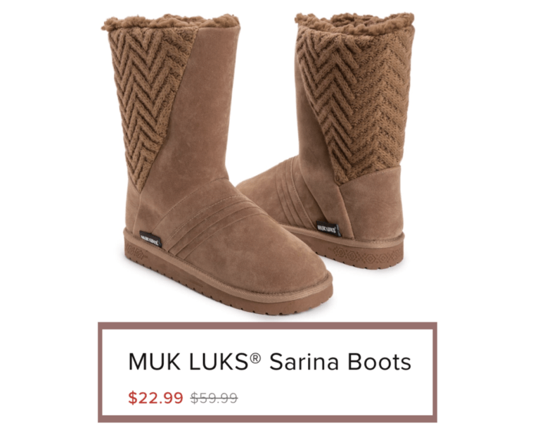 MUK LUKS Sarina Boots just $22.99