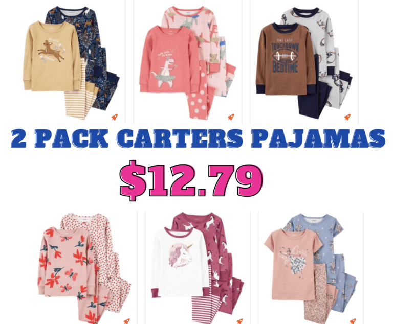 2 packs of Carters Pajamas under $13!!!