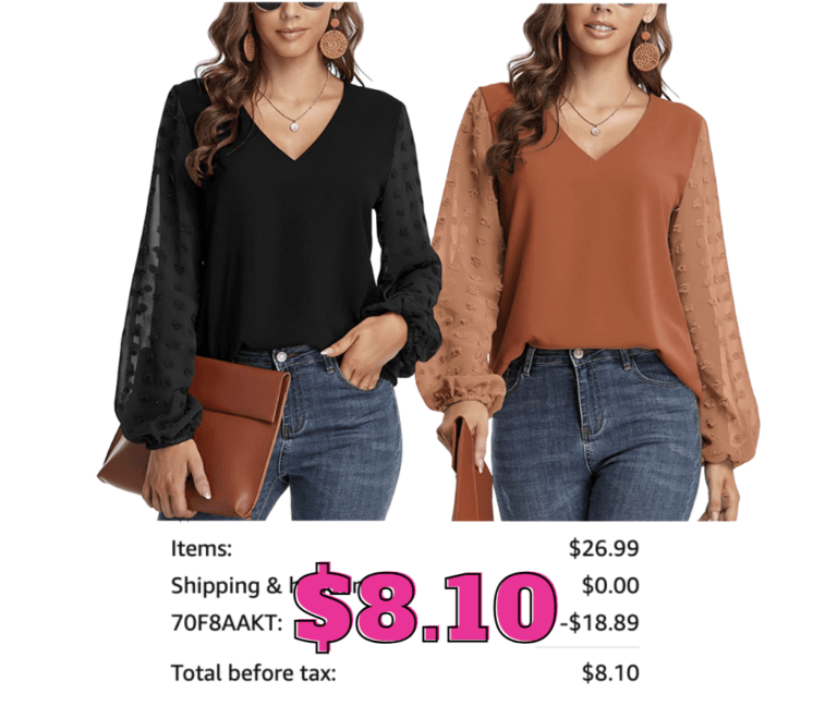 Womens tops just $8.10!!