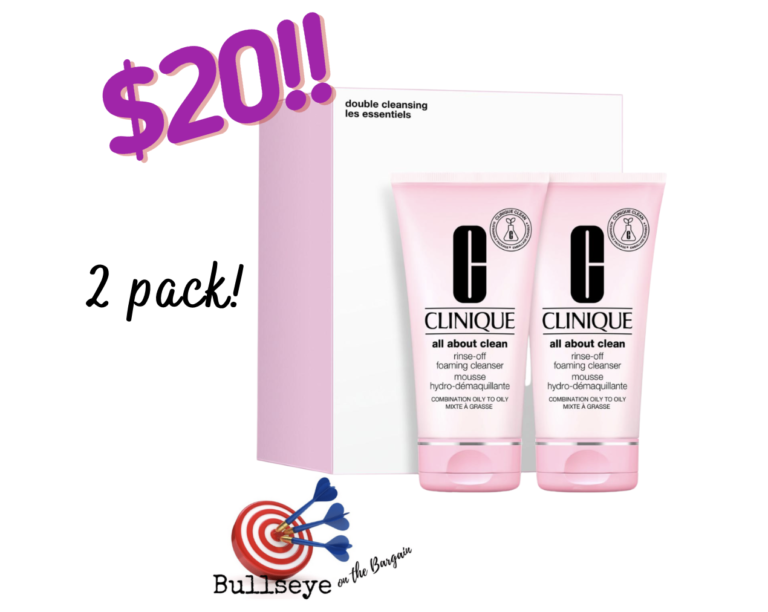 Clinique Double Cleansing duo $20!!!!