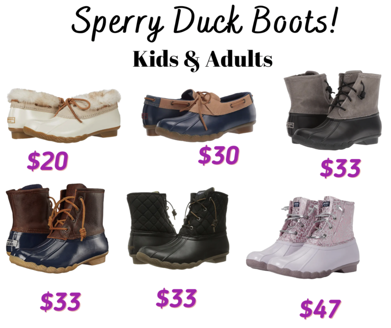 Sperry Duck Boots as low as $20!!!
