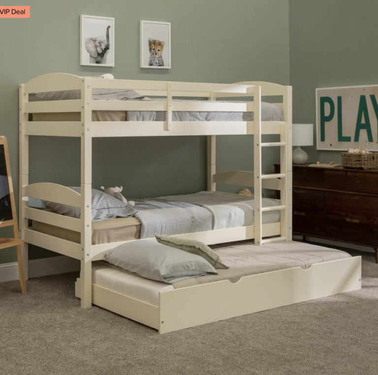 Solid Wood Twin Over Twin Bunk Bed & Trundle Bed $519!!!!!!