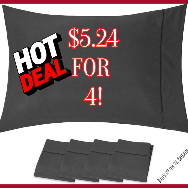 $5 for 4 pillow cases!