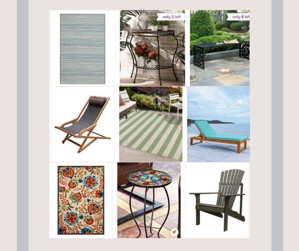 Outdoor Furniture and Rugs
