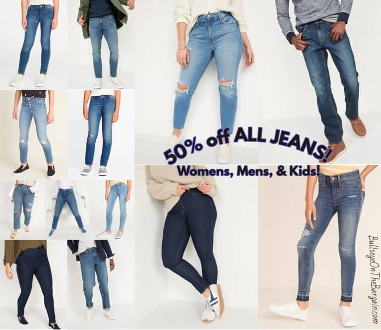 50% OFF JEANS!
