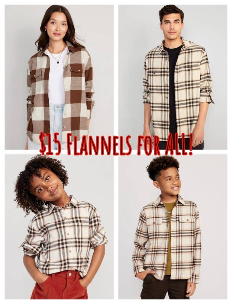 $15 Flannels!