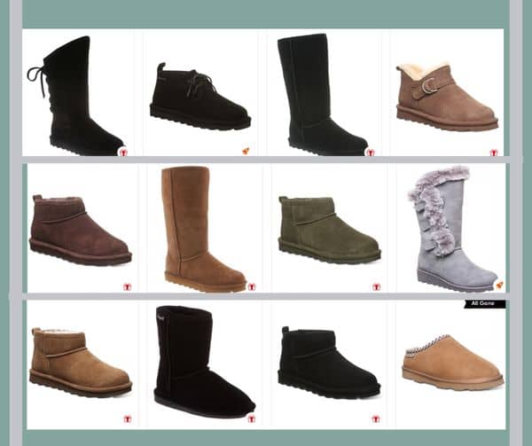 BEARPAW: Toddler to Adults up to 45% off