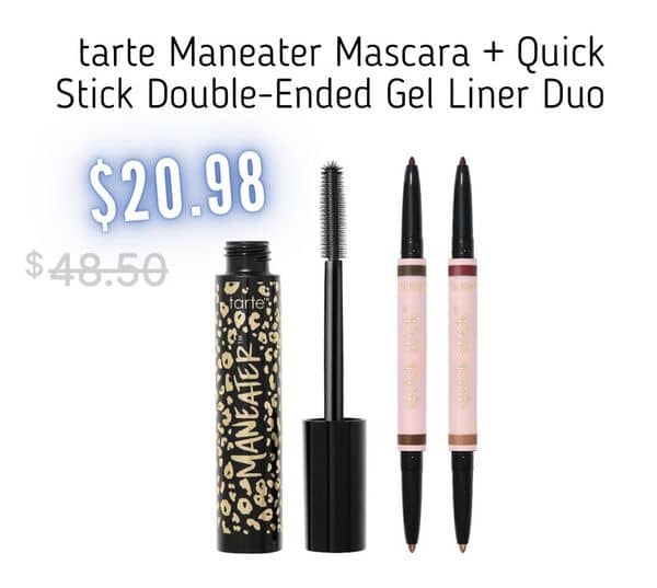 tarte Maneater Mascara + Quick Stick Double-Ended Gel Liner Duo