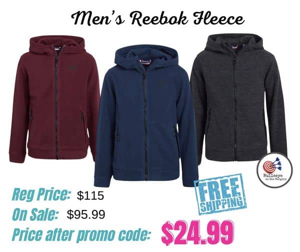 Reebok Men's Polar Fleece Full Zip Jacket