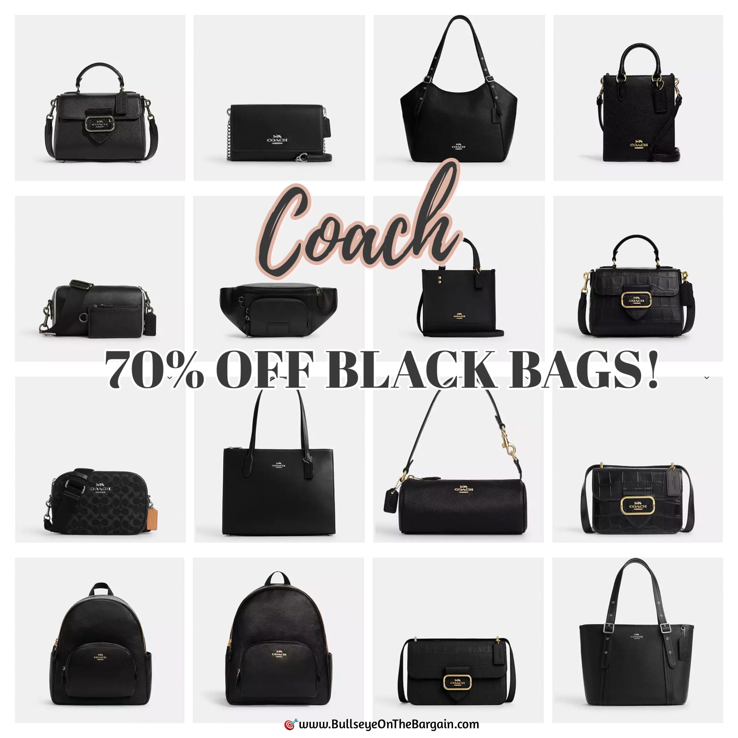 COACH DEAL ALERT! 70% OFF BLACK BAGS!!!