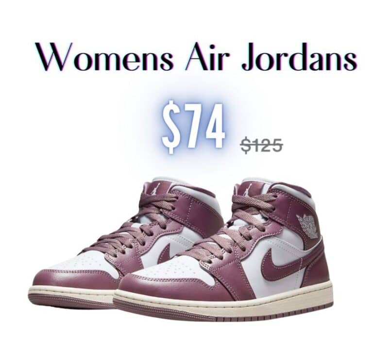 Woman’s Jordan sneakers are on sale for only $74