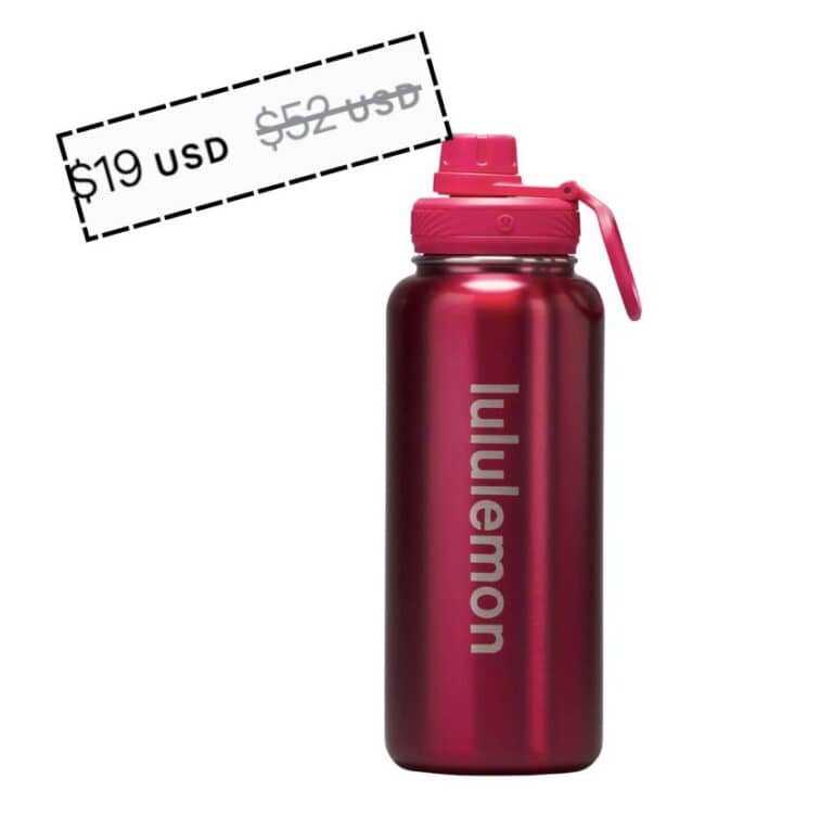 Only $19 + FREE shipping for this lululemon Back to Life Sport Bottle 32oz!!!!
