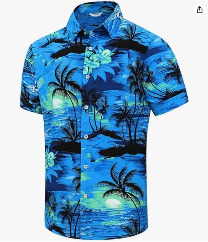 BULLSEYE FAVORITE Mens Hawaiian Shirts!!! 50% off