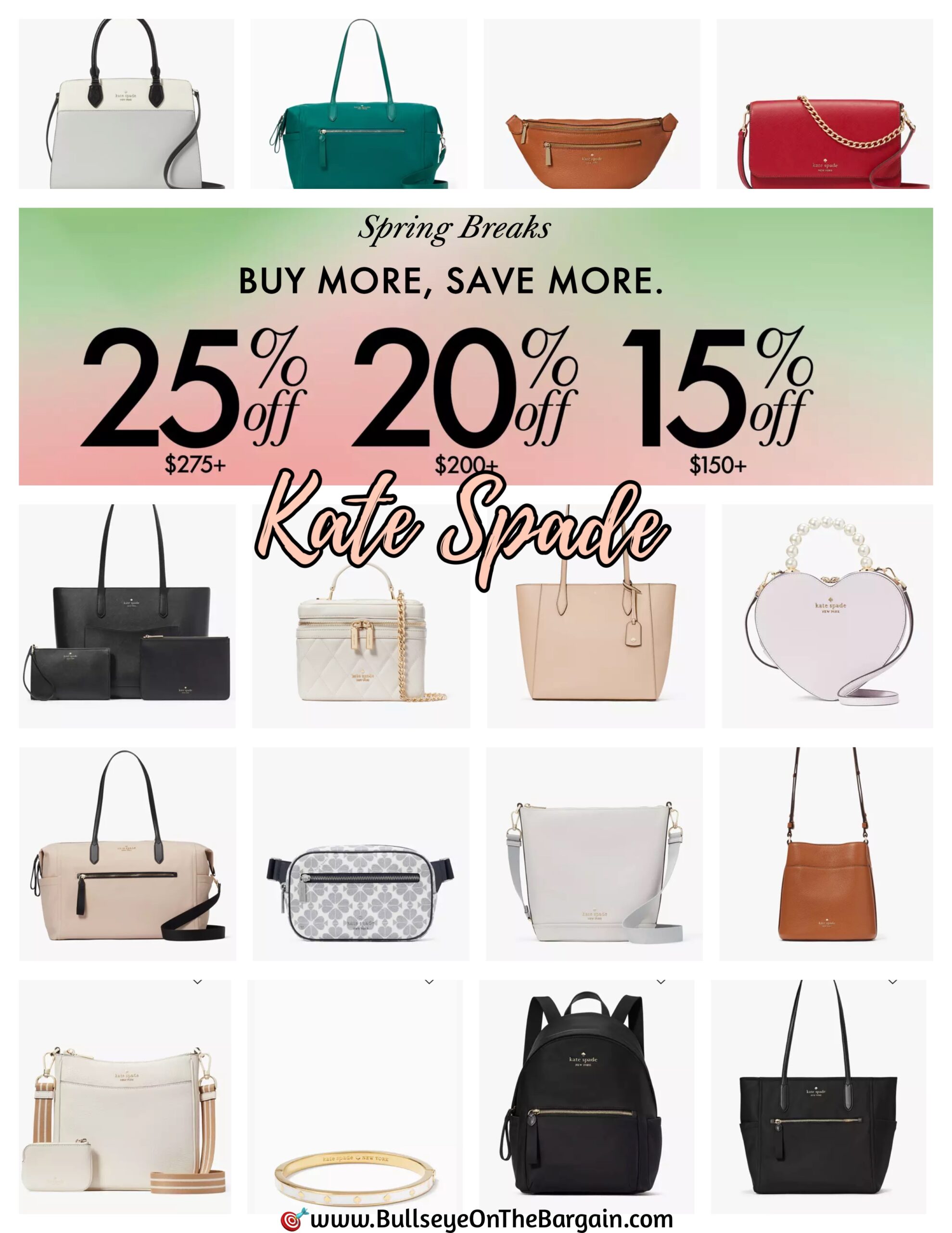 OH YEAH BABY! Check out this Kate Spade SPRING BREAK S-A-L-E with stacked discounts!