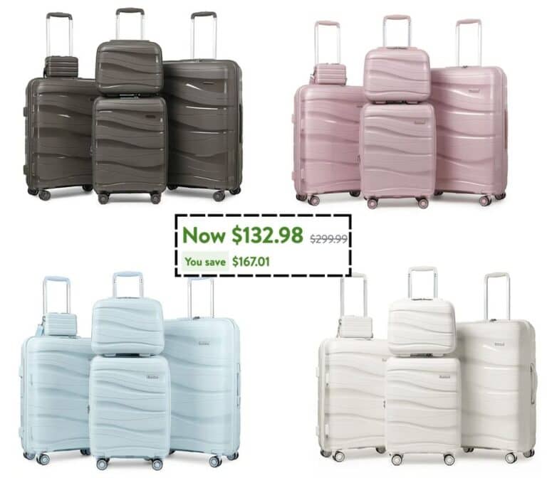 FIVE piece luggage sets!!! Only $133