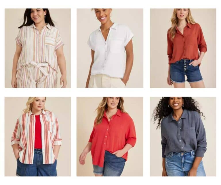 Button down shirts are just $20 EACH today at Maurices!!!