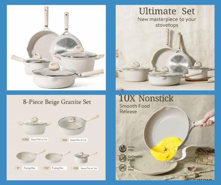 WOW!! Carote nonstick pots and pans 8 piece set