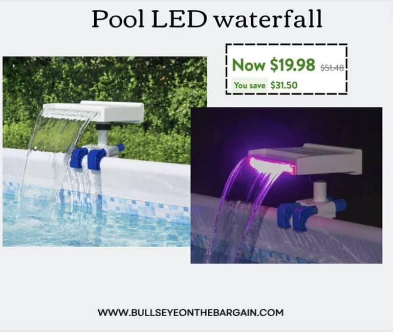 How COOL is this Pool LED Waterfall?!?!
