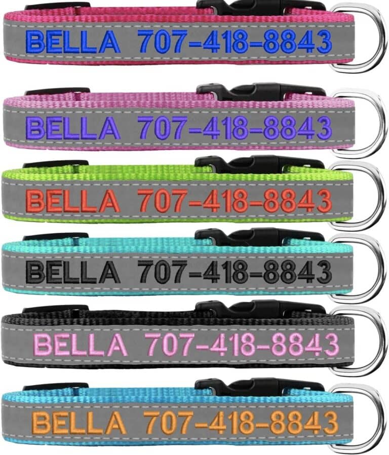 Reflective Personalized Dog Collars!