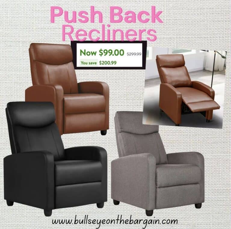 Push back recliners! $99!!!